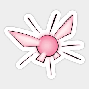 Glowing Fairy, Pink Sticker